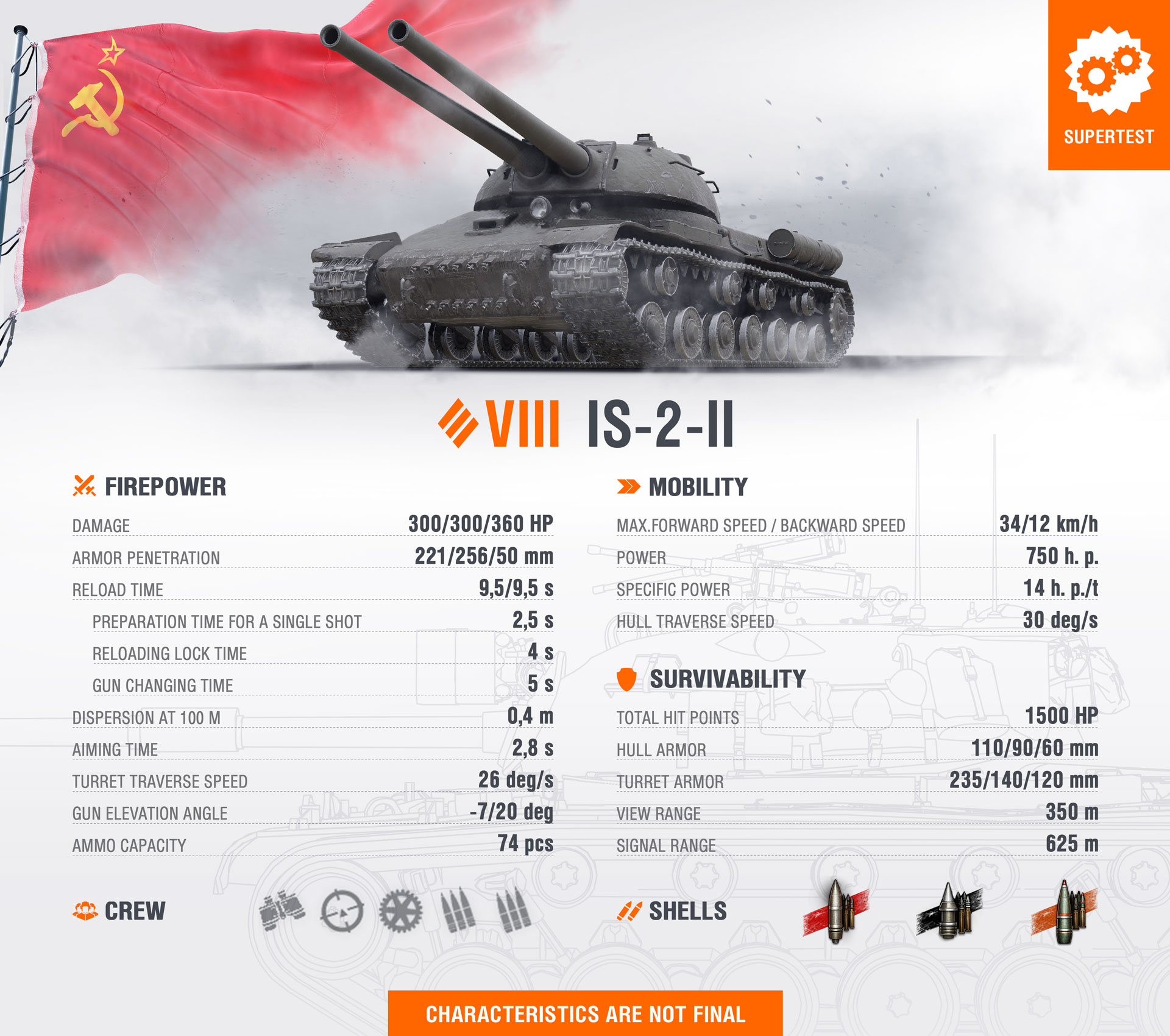 WoT Template New-Tank IS-2-II EN