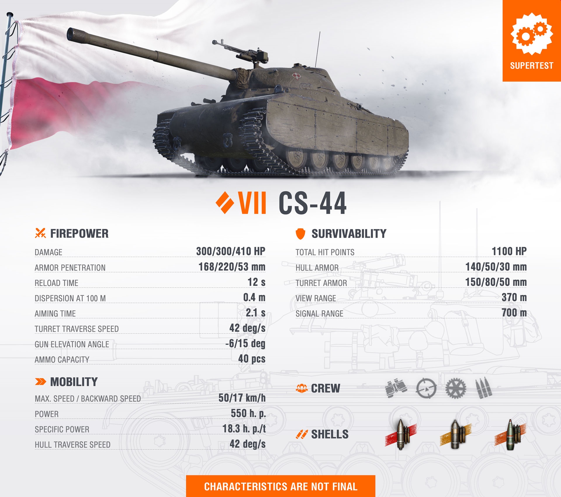WoT Template New Tank CS-44 EN